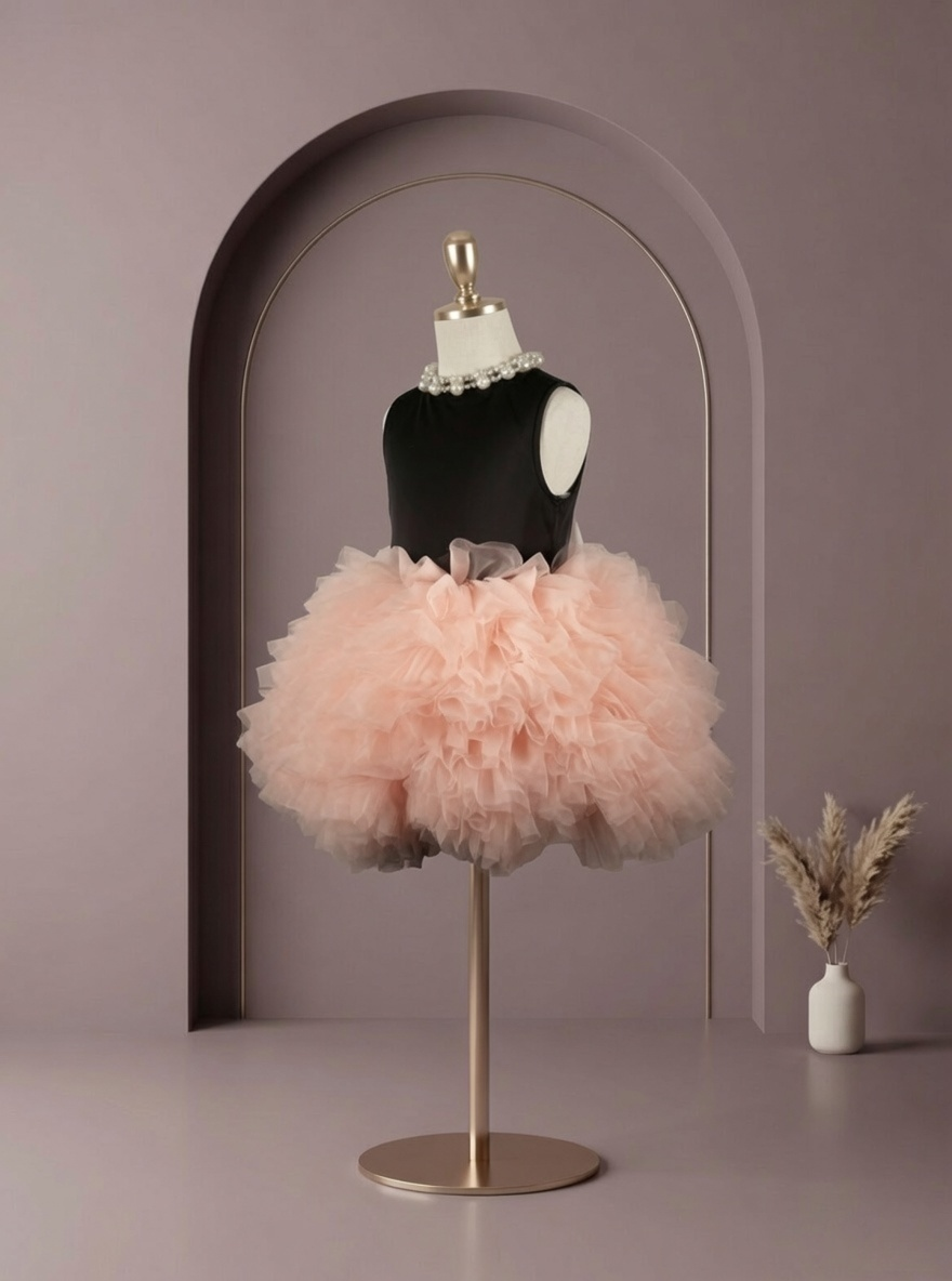 Midnight Blush Tulle Party Dress