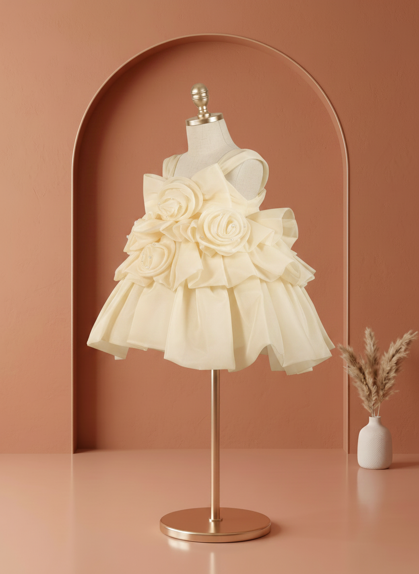 Champagne Rose Princess Dress