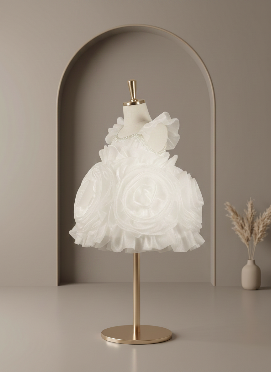 Snow Blossom Pearl Dress