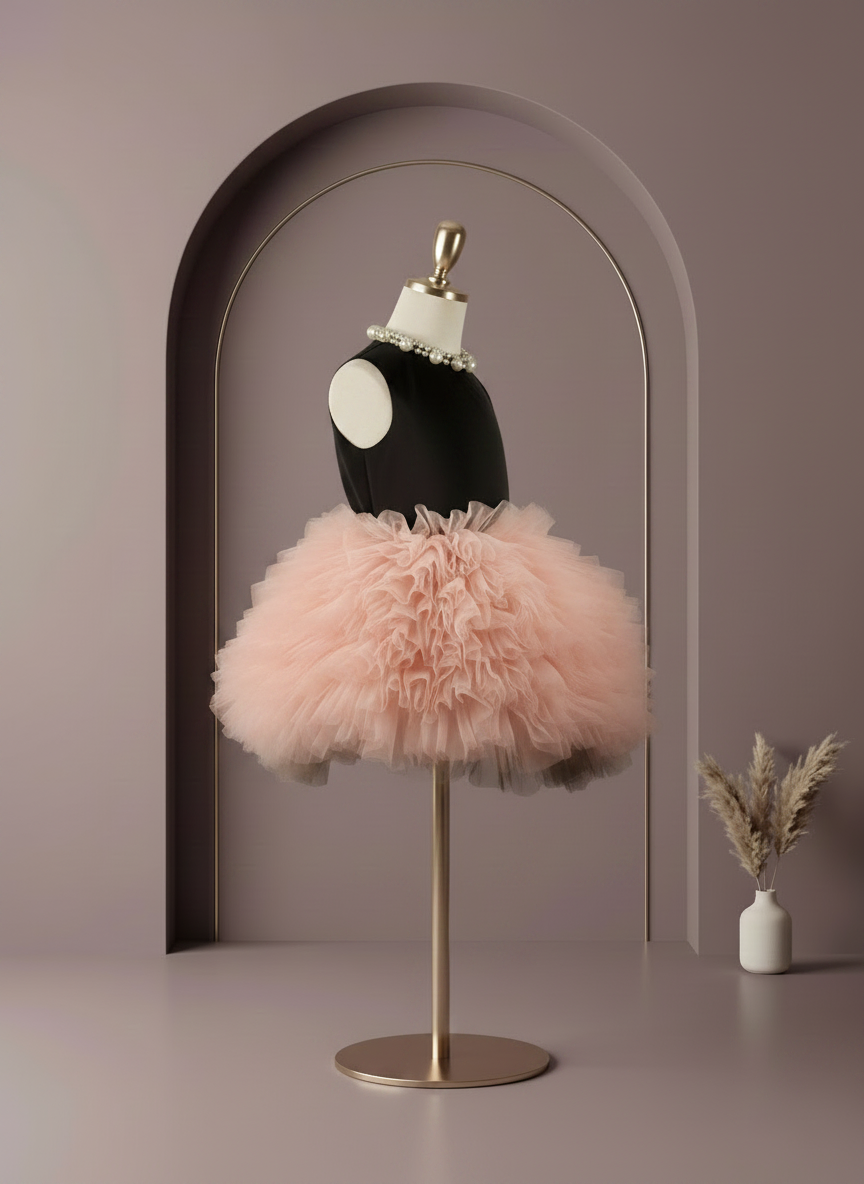 Midnight Blush Tulle Party Dress