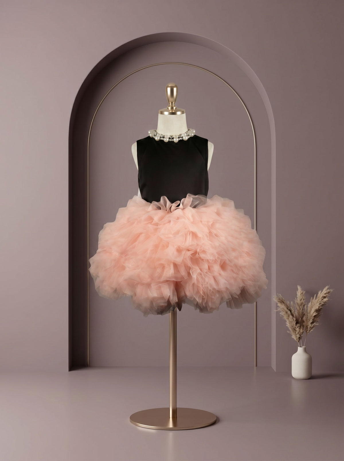Midnight Blush Tulle Party Dress