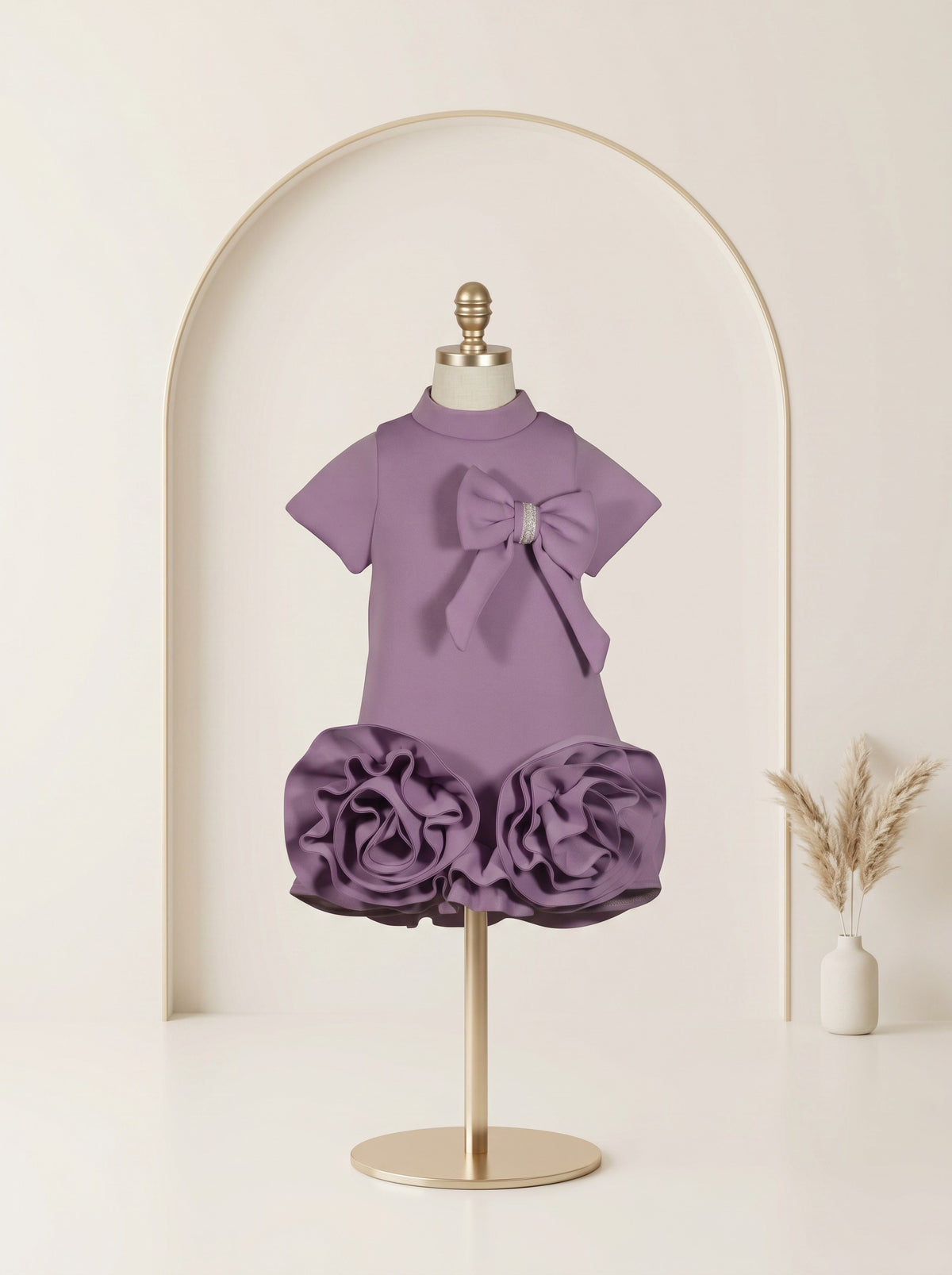Lavender Bow Couture Dress