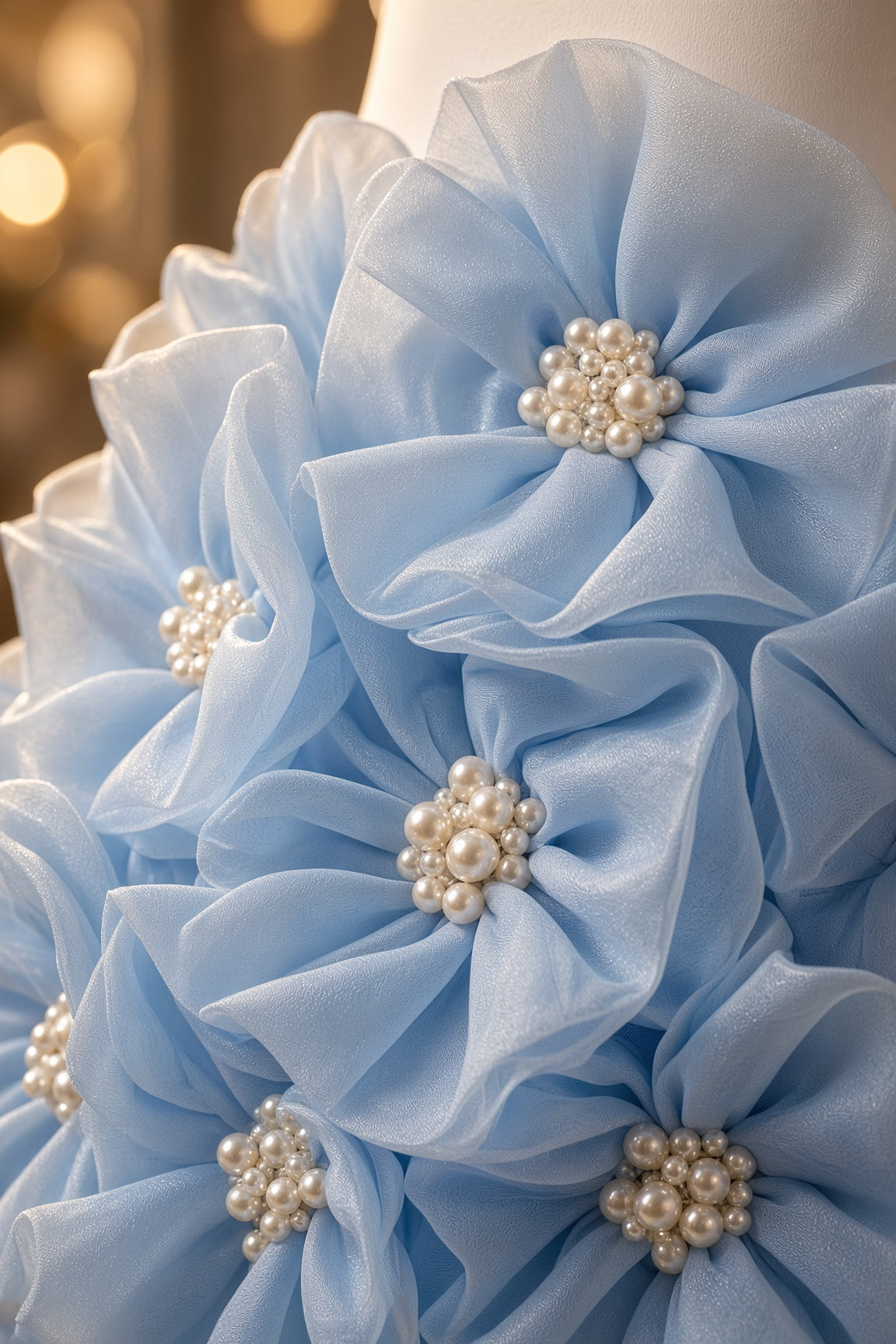 Sky Bloom Couture Dress