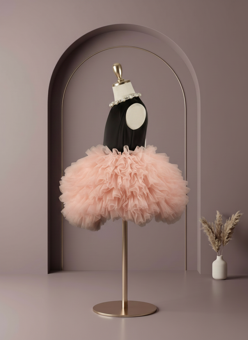 Midnight Blush Tulle Party Dress