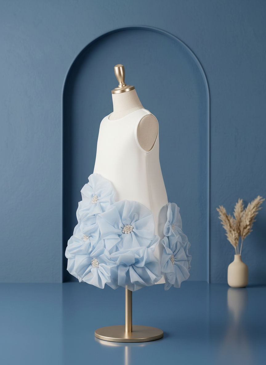 Sky Bloom Couture Dress