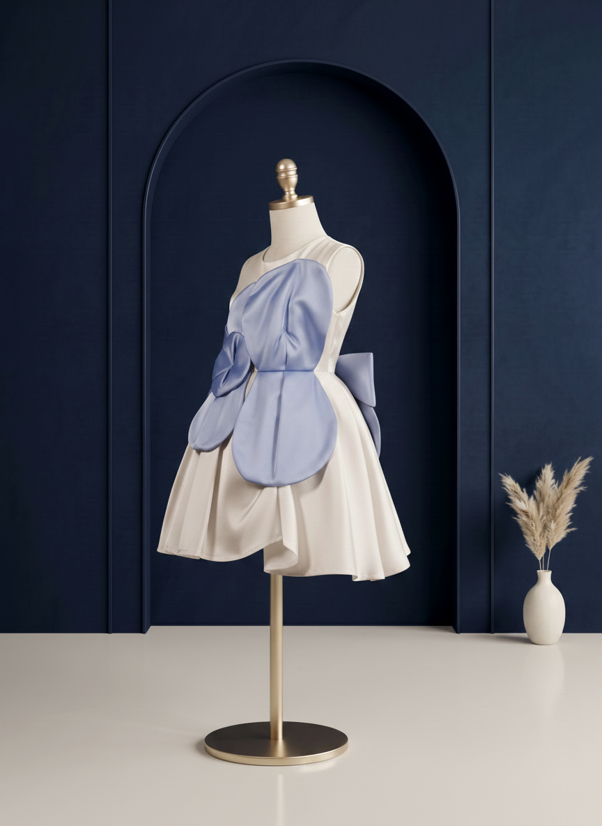 Azure Petal Princess Dress