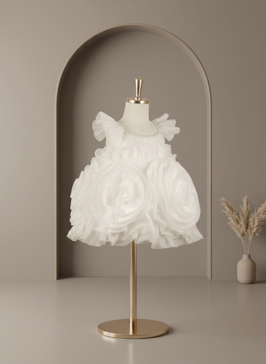 Snow Blossom Pearl Dress