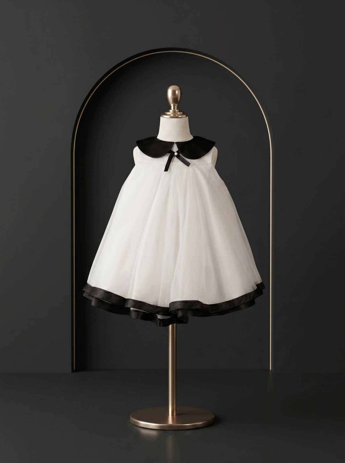 Noir Elegance Tulle Dress