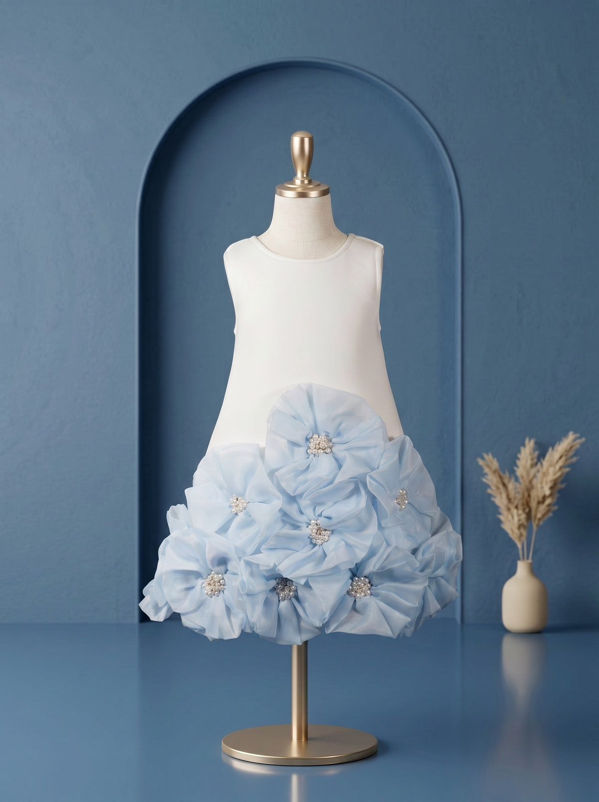 Sky Bloom Couture Dress