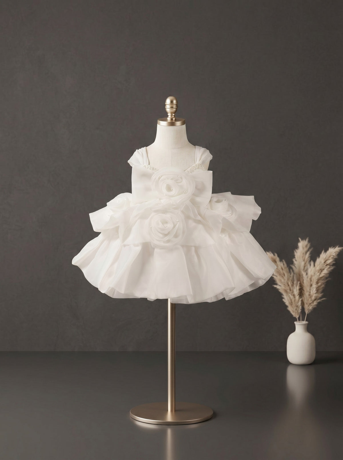 Ivory Blossom Couture Dress