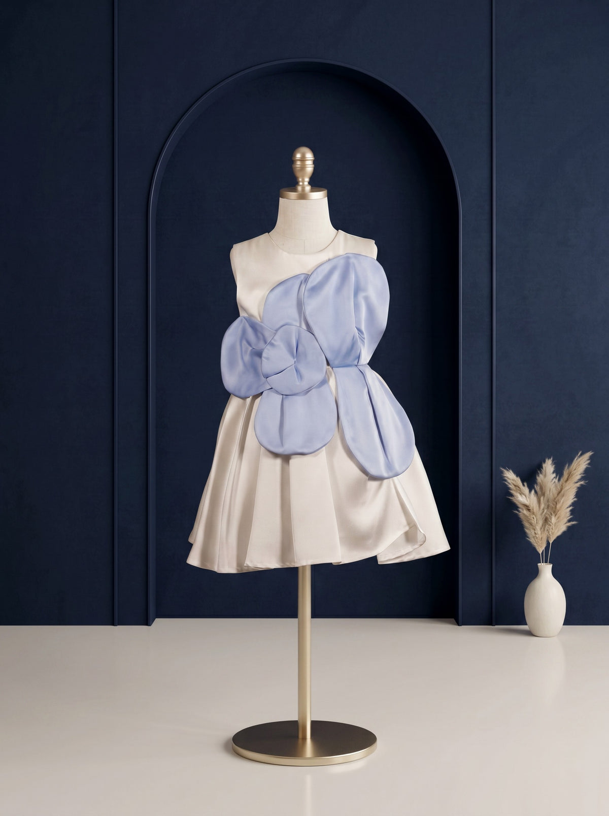 Azure Petal Princess Dress